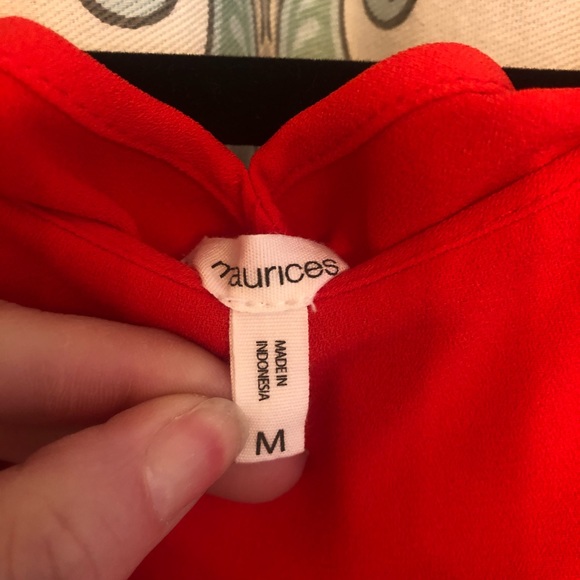 Beautiful bright red dress from Maurice’s - Picture 3 of 5